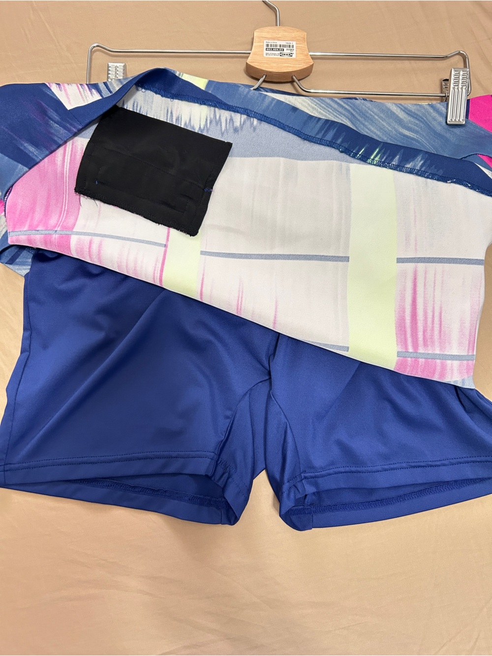 Jamie Sadock Skort Womens 2 Pockets Blue Pink Stretch Golf Skirt Shorts - Picture 6 of 8